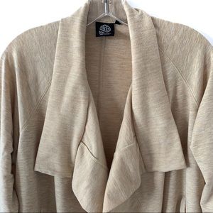 bobeau Sweaters - BOBEAU CARDIGAN POINTED COLLAR TAN COLOR bobeau Sweaters - BOBEAU CARDIGAN POINTED COLLAR TAN COLOR